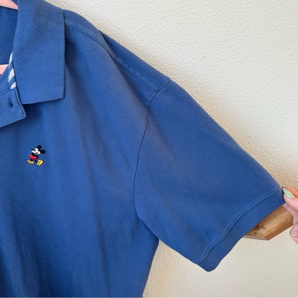 Disney Parks Mickey Mouse Shirt XXL Mens Blue Golf Polo Embroidered Classic 0003 - Picture 4 of 12